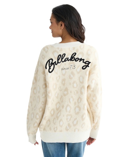 BILLABONG(ビラボン)の「BILLABONG レディース LEOPARD JQ CADI SWEA セーター 【2025年秋冬モデル】 @autumn /ビラボンヒョウ柄バックロゴ刺繍ジャガードニットカーディガン(カーディガン/ボレロ・レディース・ブラック/ブラウン系その他/アイボリー・MEDIUM)」の18枚目の写真
