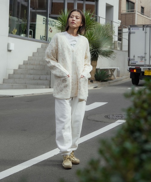 BILLABONG(ビラボン)の「BILLABONG レディース LEOPARD JQ CADI SWEA セーター 【2025年秋冬モデル】 @autumn /ビラボンヒョウ柄バックロゴ刺繍ジャガードニットカーディガン(カーディガン/ボレロ・レディース・ブラック/ブラウン系その他/アイボリー・MEDIUM)」の12枚目の写真