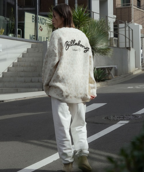 BILLABONG(ビラボン)の「BILLABONG レディース LEOPARD JQ CADI SWEA セーター 【2025年秋冬モデル】 @autumn /ビラボンヒョウ柄バックロゴ刺繍ジャガードニットカーディガン(カーディガン/ボレロ・レディース・ブラック/ブラウン系その他/アイボリー・MEDIUM)」の13枚目の写真
