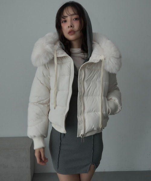 セール】ファー付き中綿ジャケット（ダウンジャケット/コート