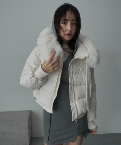 セール】ファー付き中綿ジャケット（ダウンジャケット/コート