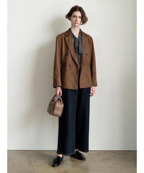 Te chichi（テチチ）の「パターンアソートシフォンボウタイブラウス《2025Autumn catalog vol.2 item》（シャツ/ブラウス・レディース・チャコールグレー/ブラック/ボルドー/ブラウン・F）」の6枚目の写真