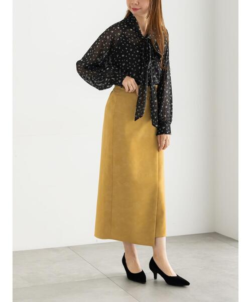 Te chichi（テチチ）の「パターンアソートシフォンボウタイブラウス《2025Autumn catalog vol.2 item》（シャツ/ブラウス・レディース・チャコールグレー/ブラック/ボルドー/ブラウン・F）」の7枚目の写真