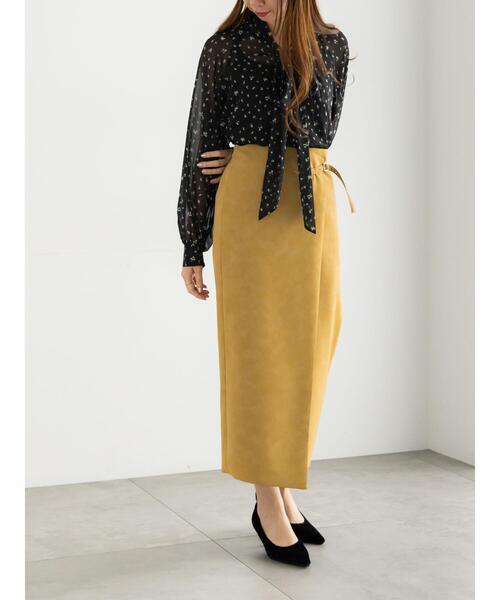 Te chichi（テチチ）の「パターンアソートシフォンボウタイブラウス《2025Autumn catalog vol.2 item》（シャツ/ブラウス・レディース・チャコールグレー/ブラック/ボルドー/ブラウン・F）」の8枚目の写真