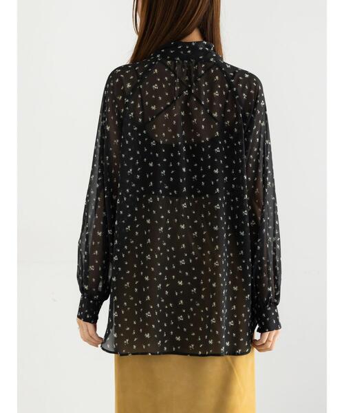 Te chichi（テチチ）の「パターンアソートシフォンボウタイブラウス《2025Autumn catalog vol.2 item》（シャツ/ブラウス・レディース・チャコールグレー/ブラック/ボルドー/ブラウン・F）」の10枚目の写真