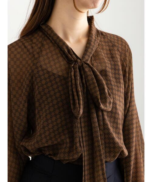 Te chichi（テチチ）の「パターンアソートシフォンボウタイブラウス《2025Autumn catalog vol.2 item》（シャツ/ブラウス・レディース・チャコールグレー/ブラック/ボルドー/ブラウン・F）」の20枚目の写真