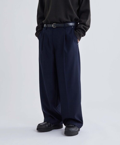 WHO'S WHO gallery（フーズフーギャラリー）の「【KOOKY’N】TRワンタックスタッズスラックス（スラックス・メンズ・ネイビー/ブラック/グレー・MEDIUM）」の22枚目の写真