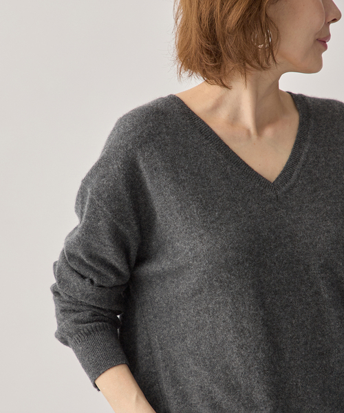 セール】Cashmere100 Vネック knit（ニット/セーター）｜VERMEIL par