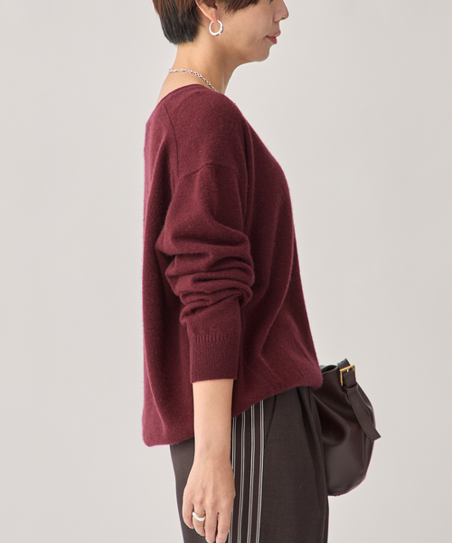 セール】Cashmere100 Vネック knit（ニット/セーター）｜VERMEIL par
