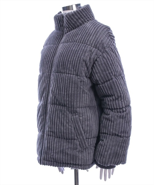 clear（クリア）の「コーデュロイ中綿アウター［大人 カジュアル 着回し力抜群］（ダウンジャケット/コート・レディース・アイボリー/ライトピンク/チャコールグレー・F）」の12枚目の写真