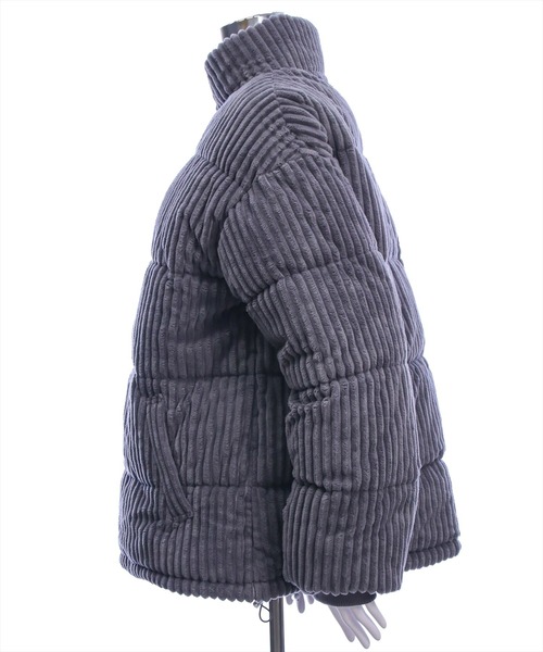 clear（クリア）の「コーデュロイ中綿アウター［大人 カジュアル 着回し力抜群］（ダウンジャケット/コート・レディース・アイボリー/ライトピンク/チャコールグレー・F）」の15枚目の写真