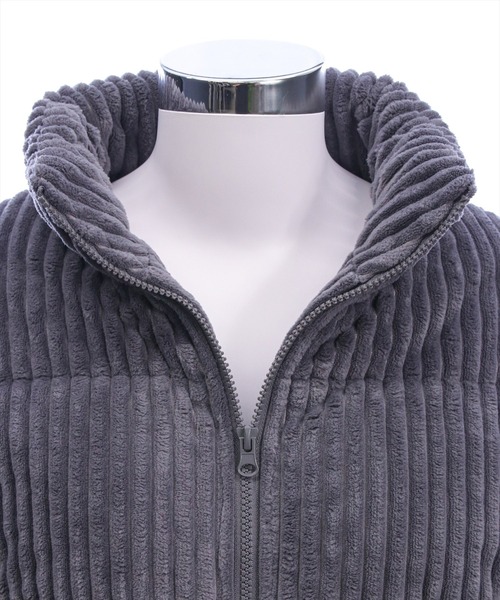 clear（クリア）の「コーデュロイ中綿アウター［大人 カジュアル 着回し力抜群］（ダウンジャケット/コート・レディース・アイボリー/ライトピンク/チャコールグレー・F）」の7枚目の写真