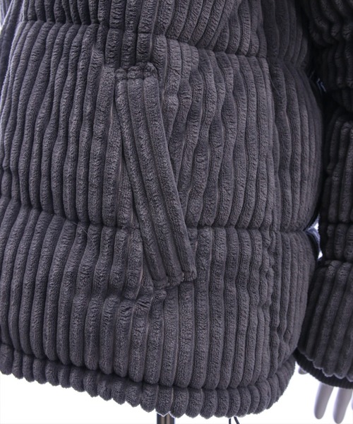 clear（クリア）の「コーデュロイ中綿アウター［大人 カジュアル 着回し力抜群］（ダウンジャケット/コート・レディース・アイボリー/ライトピンク/チャコールグレー・F）」の18枚目の写真