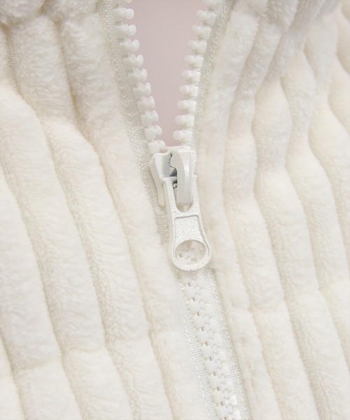 clear（クリア）の「コーデュロイ中綿アウター［大人 カジュアル 着回し力抜群］（ダウンジャケット/コート・レディース・アイボリー/ライトピンク/チャコールグレー・F）」の17枚目の写真