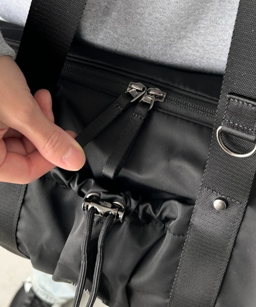THE NORTH FACE(ザノースフェイス)の「国内未発売 THE NORTH FACE(ザ・ノースフェイス)/軽量 ショルダートートバッグ ダッフルバッグ/BONNEY DUFFLE BAG S(ショルダーバッグ・レディース・ピンク/グレー/ブラック系その他/クリーム/ブラック・FREE)」の7枚目の写真