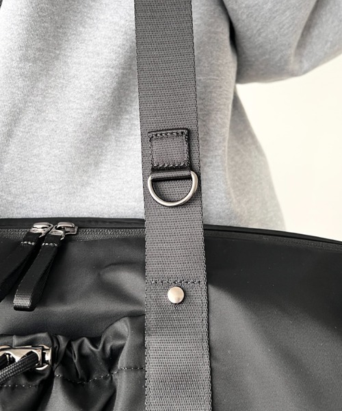 THE NORTH FACE(ザノースフェイス)の「国内未発売 THE NORTH FACE(ザ・ノースフェイス)/軽量 ショルダートートバッグ ダッフルバッグ/BONNEY DUFFLE BAG S(ショルダーバッグ・レディース・ピンク/グレー/ブラック系その他/クリーム/ブラック・FREE)」の10枚目の写真
