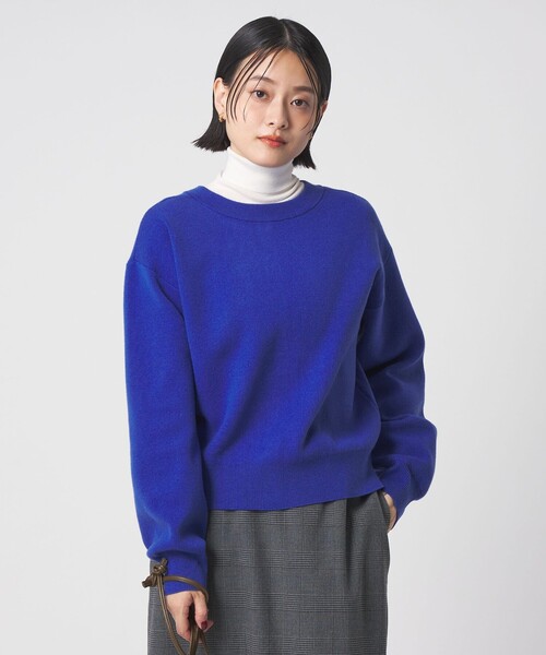 A DAY IN THE LIFE UNITED ARROWS(アデイインザライフユナイテッドアローズ)の「スウェットライク 2WAY カーディガン <A DAY IN THE LIFE>(カーディガン/ボレロ・レディース・ダークグレー/マスタード/コバルトブルー/オフホワイト・FREE)」の5枚目の写真