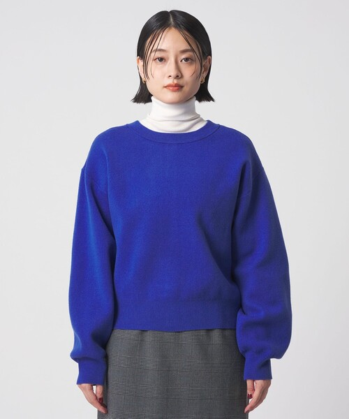 A DAY IN THE LIFE UNITED ARROWS(アデイインザライフユナイテッドアローズ)の「スウェットライク 2WAY カーディガン <A DAY IN THE LIFE>(カーディガン/ボレロ・レディース・ダークグレー/マスタード/コバルトブルー/オフホワイト・FREE)」の12枚目の写真