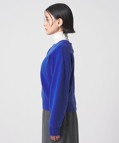 A DAY IN THE LIFE UNITED ARROWS(アデイインザライフユナイテッドアローズ)の「スウェットライク 2WAY カーディガン <A DAY IN THE LIFE>(カーディガン/ボレロ・レディース・ダークグレー/マスタード/コバルトブルー/オフホワイト・FREE)」の13枚目の写真