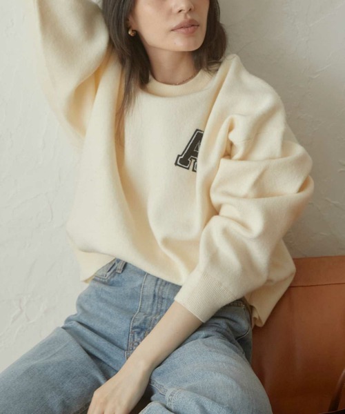 セール】A logo sweat ニット（ニット/セーター）｜ACYM（アシーム）の