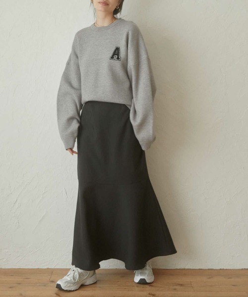 ACYM(アシーム)の「A logo sweat ニット(ニット/セーター・レディース・アイボリー/ブラック/グレー・FREE)」の19枚目の写真