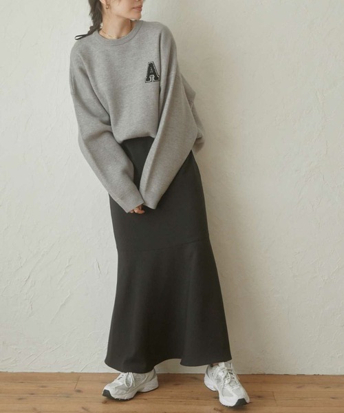 ACYM(アシーム)の「A logo sweat ニット(ニット/セーター・レディース・アイボリー/ブラック/グレー・FREE)」の18枚目の写真