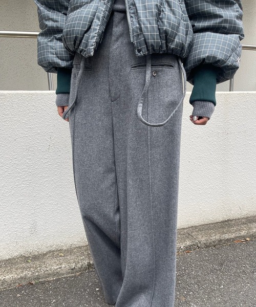 セール】2WAY WOOL SUSPENDERS PANTS（スラックス）｜Ameri（アメリ