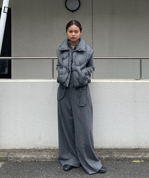 Ameri（アメリ）の「2WAY WOOL SUSPENDERS PANTS（スラックス）」 - WEAR