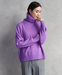 Stone  パープル ハイネックセーター Stone パープル ハイネックセーター レディース タートルネック