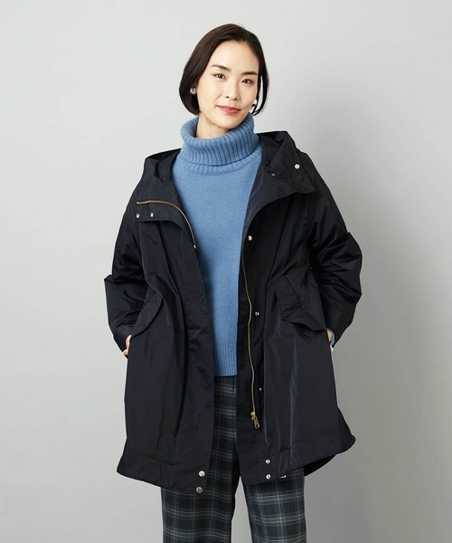MICHEL KLEIN（ミッシェル・クラン）の「[定番人気]ハイネックニット（ニット/セーター・レディース・ライトグレー/パープル/ブルー/アイボリー/ベージュ/ターコイズブルー/チャコールグレー・38）」の10枚目の写真