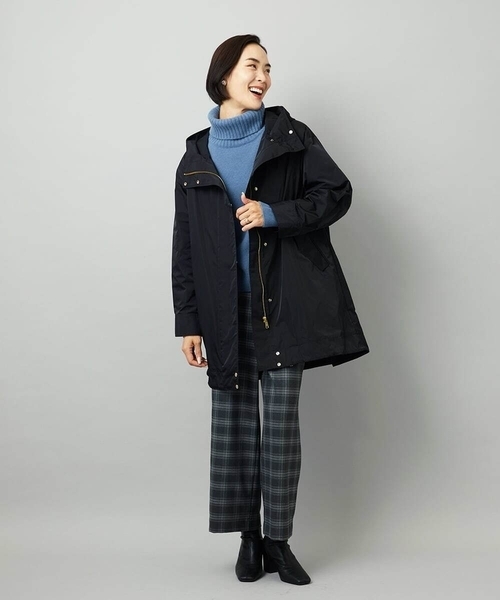 MICHEL KLEIN（ミッシェル・クラン）の「[定番人気]ハイネックニット（ニット/セーター・レディース・ライトグレー/パープル/ブルー/アイボリー/ベージュ/ターコイズブルー/チャコールグレー・38）」の12枚目の写真