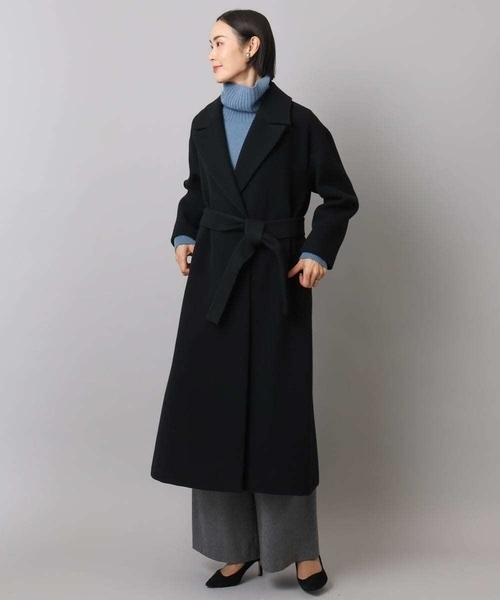 MICHEL KLEIN（ミッシェル・クラン）の「[定番人気]ハイネックニット（ニット/セーター・レディース・ライトグレー/パープル/ブルー/アイボリー/ベージュ/ターコイズブルー/チャコールグレー・38）」の20枚目の写真