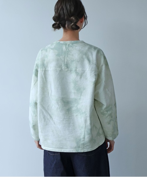 yuni(ユニ )の「●highcount コットン 裏毛ムラ染め cocoon プルオーバー(スウェット・レディース・パープル/グリーン・FREE)」の21枚目の写真