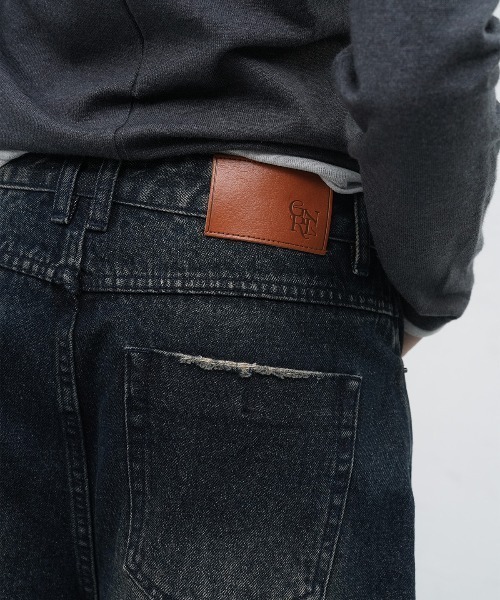 GENERAL IDEA（ジェネラルアイデア）の「【GENERAL IDEA】バミューダワイドデニムパンツ / WIDE BERMUDA DENIM PANTS（デニムパンツ・レディース・ブルー/ブラック/ダークネイビー・XL/L/M/S）」の4枚目の写真