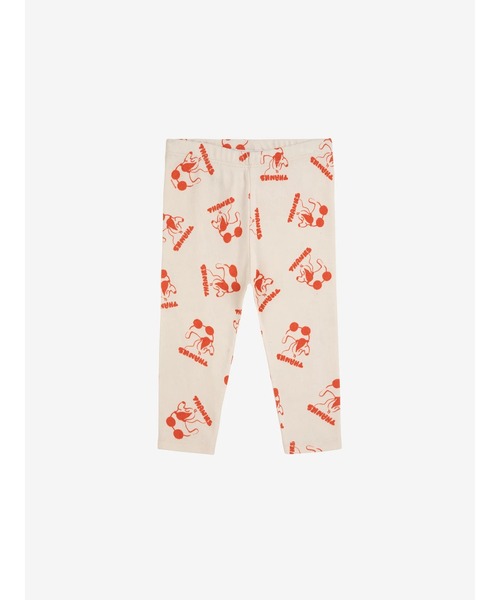 BOBO CHOSES(ボボショーズ)の「Roling dog all over legging(レギンス/スパッツ・キッズ・オフホワイト・24MONTH/18MONTH/12MONTH/9MONTH/6MONTH/3MONTH)」の1枚目の写真