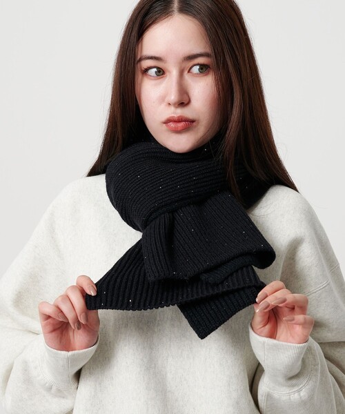 セール】スパンコール リブ ストール（ストール/ショール