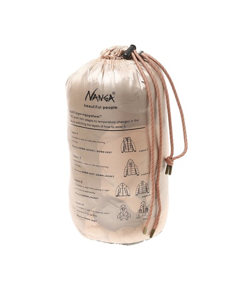 beautiful people（ビューティフルピープル）の「beautiful people NANGA multilayerring down vest blouson 1545103041（ダウンジャケット/コート・レディース・ベージュ・38）」の10枚目の写真