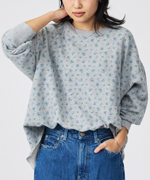 JEMORGAN（ジェーイーモーガン）の「【JEMORGAN / ジェーイーモーガン】ガーゼ裏毛 花柄クルースウェット/JF029-59S/花柄/スウェット/裏毛【WEB限定】（スウェット）」