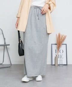 RELAXY KNIT LONG SK リラクシィーニットロングスカート 春服