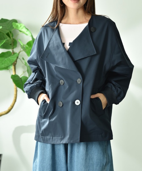 INTERPLANET(インタープラネット)の「エステルレイヤートレンチコート(その他アウター・レディース・カーキ/アイボリー/ネイビー・FREE)」の17枚目の写真