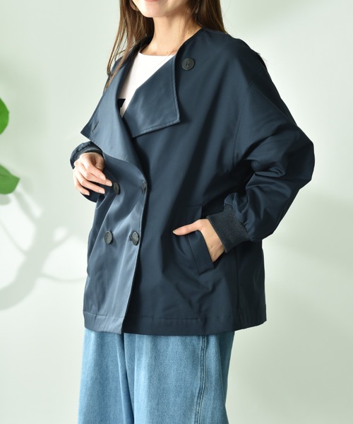 INTERPLANET(インタープラネット)の「エステルレイヤートレンチコート(その他アウター・レディース・カーキ/アイボリー/ネイビー・FREE)」の16枚目の写真