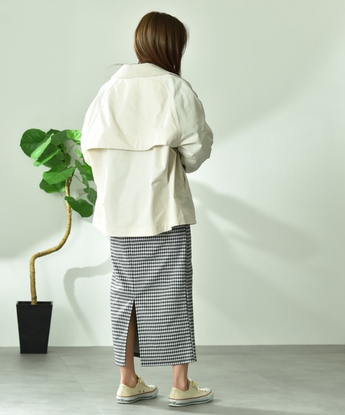 INTERPLANET(インタープラネット)の「エステルレイヤートレンチコート(その他アウター・レディース・カーキ/アイボリー/ネイビー・FREE)」の21枚目の写真