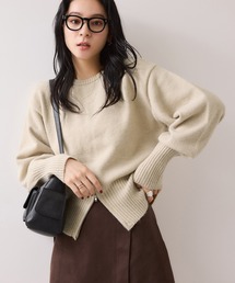 【WEB限定】裾ジップニットプルオーバー