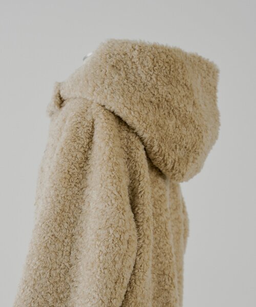 セール】【SALON by Chico】ショートボアフードロングダッフルコート