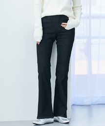 slattgir | 高身長 すごのびストレッチデニムブーツカットパンツ(選べる股下82cm・86cm)(デニムパンツ)