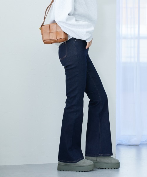 slattgir(スラットジール)の「高身長 すごのびストレッチデニムブーツカットパンツ(選べる股下82cm・86cm)(デニムパンツ・レディース・ブラック/ワンウォッシュ/ブルー・TM2/TLL1/TL1/TM1/TLL2/TL2/T3L1/T4L1/T5L1/T3L2/T4L2/T5L2)」の15枚目の写真