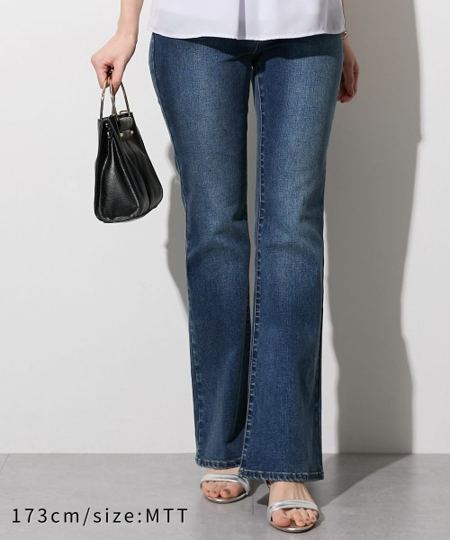 slattgir(スラットジール)の「高身長 すごのびストレッチデニムブーツカットパンツ(選べる股下82cm・86cm)(デニムパンツ・レディース・ブラック/ワンウォッシュ/ブルー・TM2/TLL1/TL1/TM1/TLL2/TL2/T3L1/T4L1/T5L1/T3L2/T4L2/T5L2)」の8枚目の写真