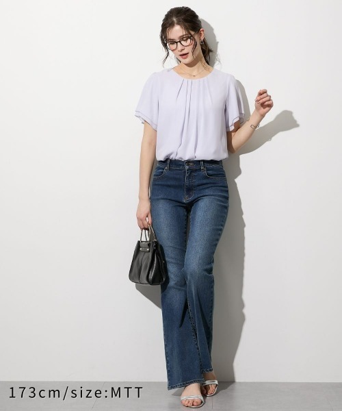 slattgir(スラットジール)の「高身長 すごのびストレッチデニムブーツカットパンツ(選べる股下82cm・86cm)(デニムパンツ・レディース・ブラック/ワンウォッシュ/ブルー・TM2/TLL1/TL1/TM1/TLL2/TL2/T3L1/T4L1/T5L1/T3L2/T4L2/T5L2)」の12枚目の写真