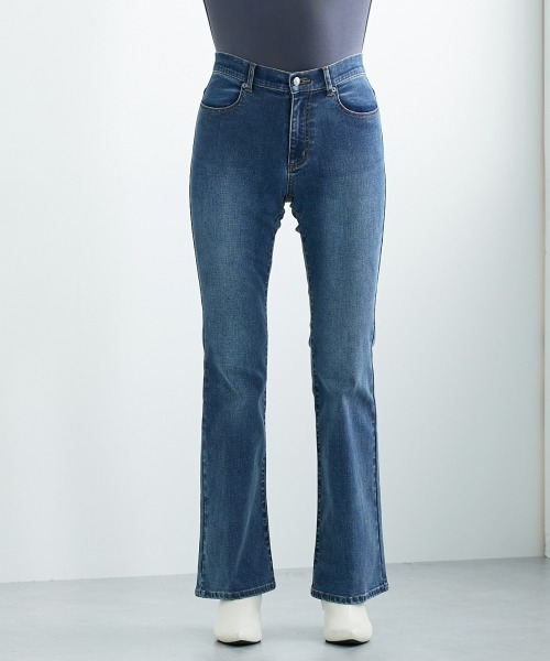 slattgir(スラットジール)の「高身長 すごのびストレッチデニムブーツカットパンツ(選べる股下82cm・86cm)(デニムパンツ・レディース・ブラック/ワンウォッシュ/ブルー・TM2/TLL1/TL1/TM1/TLL2/TL2/T3L1/T4L1/T5L1/T3L2/T4L2/T5L2)」の19枚目の写真