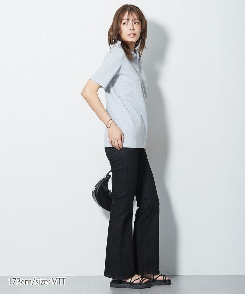 slattgir(スラットジール)の「高身長 すごのびストレッチデニムブーツカットパンツ(選べる股下82cm・86cm)(デニムパンツ・レディース・ブラック/ワンウォッシュ/ブルー・TM2/TLL1/TL1/TM1/TLL2/TL2/T3L1/T4L1/T5L1/T3L2/T4L2/T5L2)」の16枚目の写真